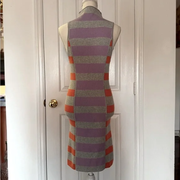 “DAILY PRACTICE” Anthropologie Striped Sleeveless Knit Sweater Dress - Picture 9 of 13